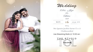 Wedding Dn Joji amp Litta Live Streaming Starts  1030 AM 16 Sep 2024 [upl. by Niwled]