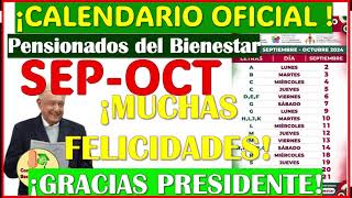 🥳🤑CALENDARIO OFICIAL BIMESTRE SEPTIEMBRE OCTUBRE ¡muchas felicidades Pensionados🥳🤑 [upl. by Annovad]