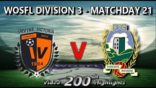 Irvine Vics 1  Threave Rovers 1  10th February 2024 [upl. by Heins]