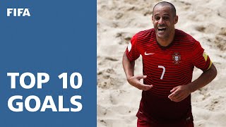 TOP 10 GOALS  FIFA Beach Soccer World Cup Portugal 2015 [upl. by Aretina]