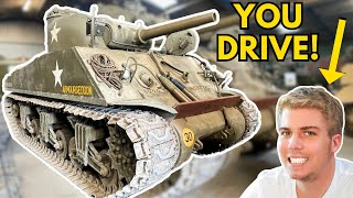 How YOU can drive this WW2 Sherman tank [upl. by Rogerg435]