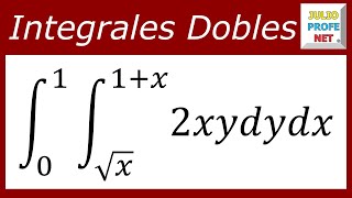 INTEGRALES DOBLES  Ejercicio 1 [upl. by Ahsoik]