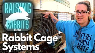 Raising Meat Rabbits Part Four Elevated Cage Systems [upl. by Licastro]