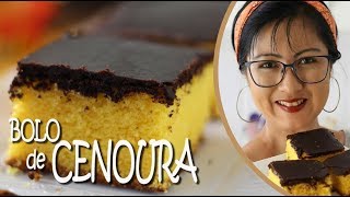 BOLO DE CENOURA FOFINHO COM COBERTURA SEQUINHA DE CHOCOLATE  DIKA DA NAKA [upl. by Uziel]