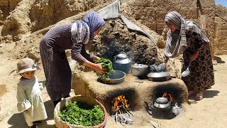 Village Food Secrets  Cooking Vegetable Pilaf in Afghanistan Village [upl. by Niwde]