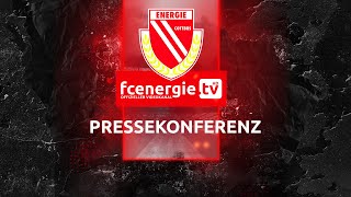 Pressekonferenz nach dem Regionalligaspiel FC Energie Cottbus vs FSV Luckenwalde [upl. by Peta]