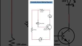 IR Proximity Sensor Making  Proximity sensor making using one Transistor electronicsengineering [upl. by Dinsmore]