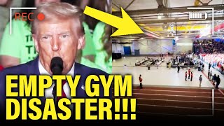 YIKES Trump Gives DISASTER Michigan Speech in EMPTY GYM [upl. by Notlew]