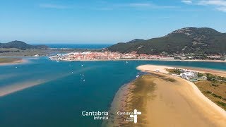 Descubre desde el aire el PARQUE NATURAL CANTABRIA MARISMAS de Santoña Victoria y Joyel [upl. by Acinot]