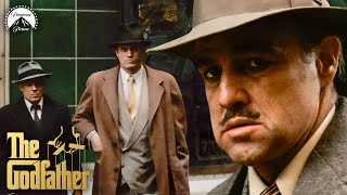 The Godfather  Don Corleone Gets Shot Full Scene ft Marlon Brando amp Al Pacino  Paramount Movies [upl. by Illona]