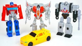 Transformers Bravo Wave 1 Authentics G1 Optimus Prime Megatron Starscream Bumblebee Collection [upl. by Sirraf]