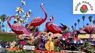 2024 Rose Parade  WRIGLEY LEGACY TROPHY Downey Rose Float Association “Rhythm of the Caribbean” [upl. by Aisyram]