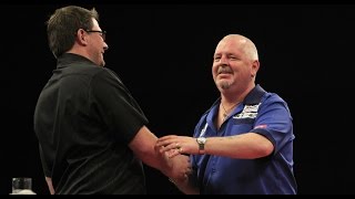 On The Wire  TWO NINEDARTERS IN ONE GAME from James Wade and Robert Thornton [upl. by Eeldivad]