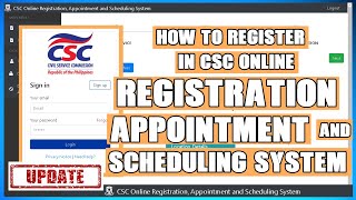 HOW TO REGISTER IN CSC ONLINE REGISTRATION APPOINTMENT AND SCHEDULING SYSTEM [upl. by Meng]