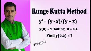 Range Kutta method of fourth order numerical method BEST examplePART2 [upl. by Ytram]