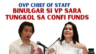 OVP CHIEF OF STAFF ON CONFI FUNDS  ITINUR0 NA SI VP SARA [upl. by Susanna]