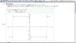 Serie di Fourier dellonda quadra con Mathematica Fourier Series expansion of the square wave [upl. by Yort]