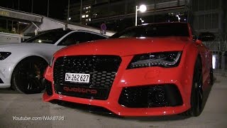 Straight piped Audi RS7  Pure sound [upl. by Natsyrk282]