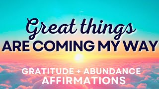 Positive Morning Affirmations for Gratitude and Abundance [upl. by Frayne188]