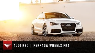 Audi RS5  Ferrada Wheels FR4 in Machine Silver [upl. by Enyehc]