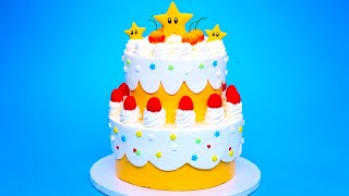 PRINCESS PEACH CAKE  SUPER MARIO  NERDY NUMMIES [upl. by Sorilda227]