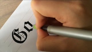 Gothic Calligraphy with Pilot Parallel pens [upl. by Quiteris]