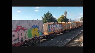 Filming Freight Trains 🚂 at Middle Footscray Station on Friday 260724 [upl. by Ahoufe]