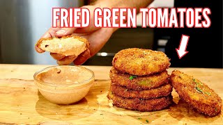 Fried Green Tomatoes  Remoulade Sauce  Quick amp Easy Recipe [upl. by Neeuq]