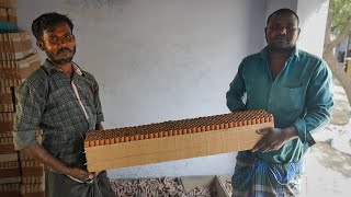 Massive 500 Sky Shots Making Process for Diwali Celebrations in Sivakasi Fireworks Factory [upl. by Acirea]