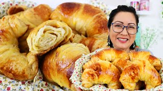 PÃƒO CROISSANT DE UM JEITO FÃCIL E SIMPLES  AGORA VOCÃŠ PODE FAZER NA SUA CASA ESSE PÃƒO TÃƒO DELICIOSO [upl. by Kosey]