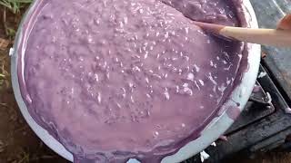 Ube champorado naman ang aking niluto dito sa bukid dhengvlogs [upl. by Aikan69]