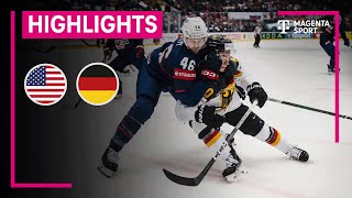 USA  Deutschland IIHF EishockeyWM  MAGENTA SPORT [upl. by Turro]