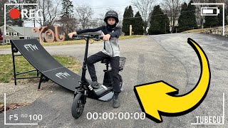 Santa Brought Me The Evercross ES2 Scooter With A Seat [upl. by Oniliuqnart871]