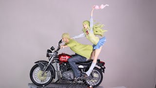 Great Teacher Onizuka グレート・ティーチャー・オニヅカ Eikichi Onizuka 鬼塚 英吉 Urumi Kanzaki 神崎 麗美 GTO Bike Statue [upl. by Orofselet]