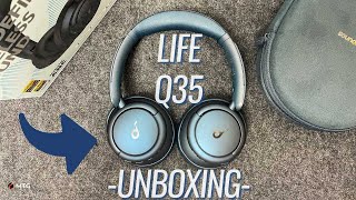 NEW Soundcore Life Q35 Wireless ANC Headphones Unboxing [upl. by Hatnamas599]