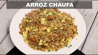 ARROZ CHAUFA DE POLLO  Como hacer Arroz chaufa peruano  RECETA PERUANA  Sabroso [upl. by Aerdied]