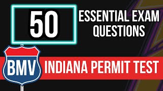 Indiana Permit Test 2024 50 Essential Exam Questions [upl. by Ateuqirne]