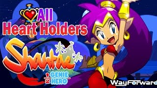 Shantae HalfGenie Hero ALL HEART HOLDER LOCATIONS 100 Shantae Guide PS4 [upl. by Aihsi]