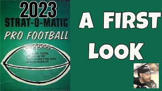 First Look The Allnew StratOMatic 2023 Pro Football Game [upl. by Limaa]