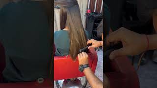 subscribe saloon hairstyle viralshort hair vlog viralreels viral [upl. by Nosnarb362]