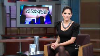 Pamela Silva Conde 20120315 Primer Impacto HD black dress [upl. by Llennoc]