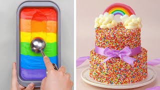 How To Make Rainbow Cake Decorating Ideas  12 So Yummy Chocolate Cake amp Dessert Recipes [upl. by Pauwles]