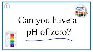 Can you have a pH of 0 [upl. by Kelcey]