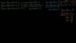basiswiskunde oplossen stelsel 3 vergelijkingen [upl. by Cote]