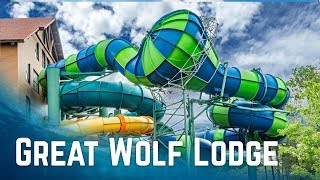 ALL WATER SLIDES at Great Wolf Lodge Poconos Pennsylvania [upl. by Reehsab]