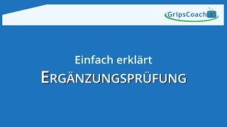 ERGÄNZUNGSPRÜFUNG ✅ einfach erklärt  wie dich die Nachprüfung retten kann ⭐ GripsCoachTV [upl. by Nuajed]