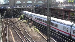 Intercity Zug mit zwei Loks BR 120  Einfahrt Hamburg Hauptbahnhof [upl. by Eelrebmyk]