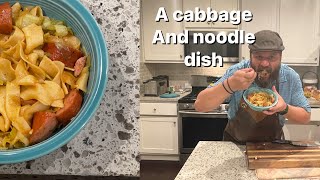 Polish Haluski Cabbage Noodles and Sausage [upl. by Annawaj128]