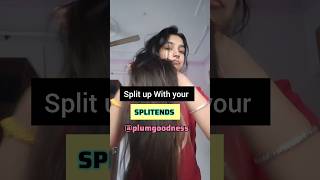 Split ends Solution 🔥🤯ft plumgoodness shortsfeed shorts youtubeshorts hair [upl. by Hake]