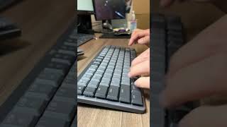 Type sounds Logitech MX Mechanical Mini Linear vs Tactile [upl. by Reniti23]